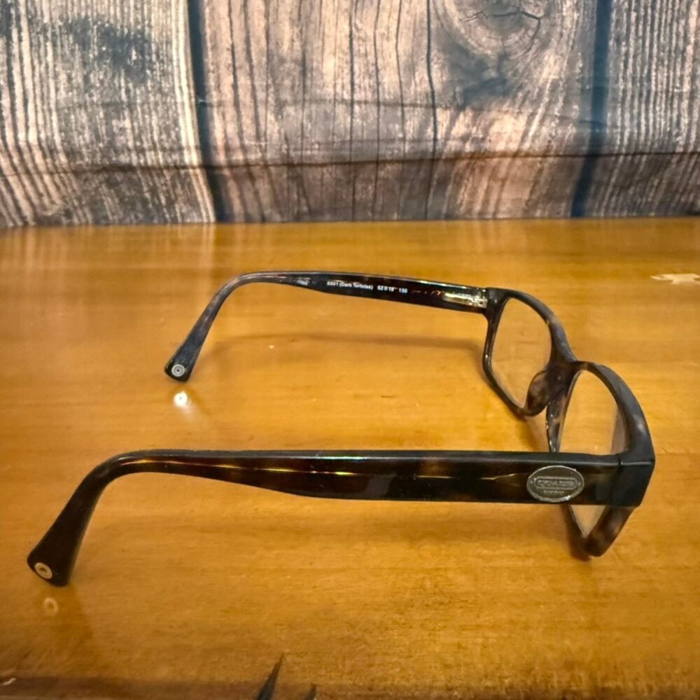 Coach‎ Unisex Tortoise Shell Rectangular Eyeglasses RX Frame ONLY Lightweight - Picture 3 of 6
